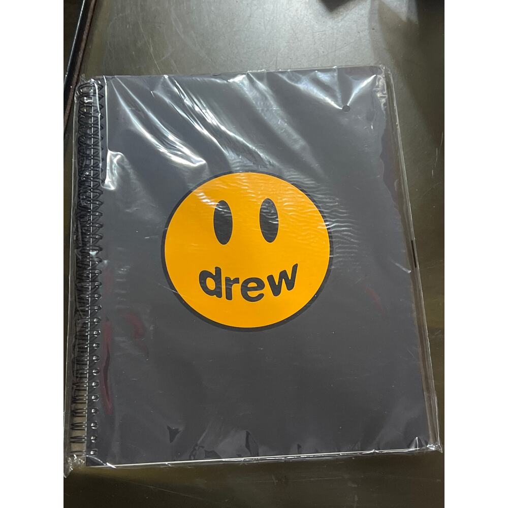 Rare “DREW HOUSE" Norebook Journal Smiley Happy Face Justin Bieber New